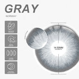 Qfdian Norway Gray 14.5mm 1 Pair | 1 Year