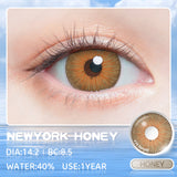 Qfdian NewYork Honey 14.2mm 1 Pair | 1 Year