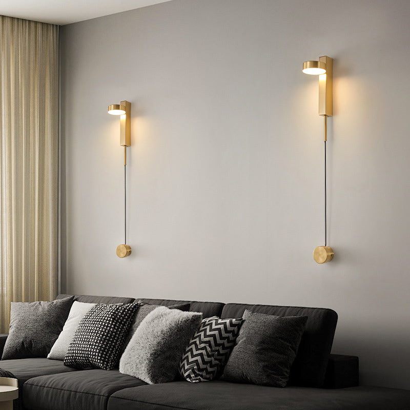 Qfdian Elegant Nordic Rotatable Wall Lamp