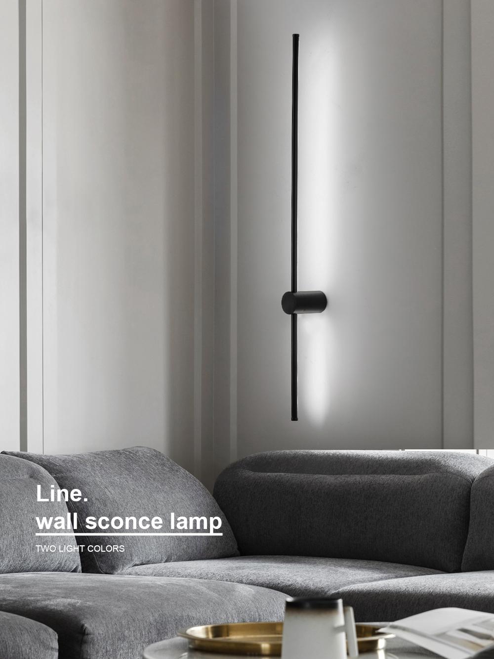 Qfdian Nordic Sleek Linear Wall Lights