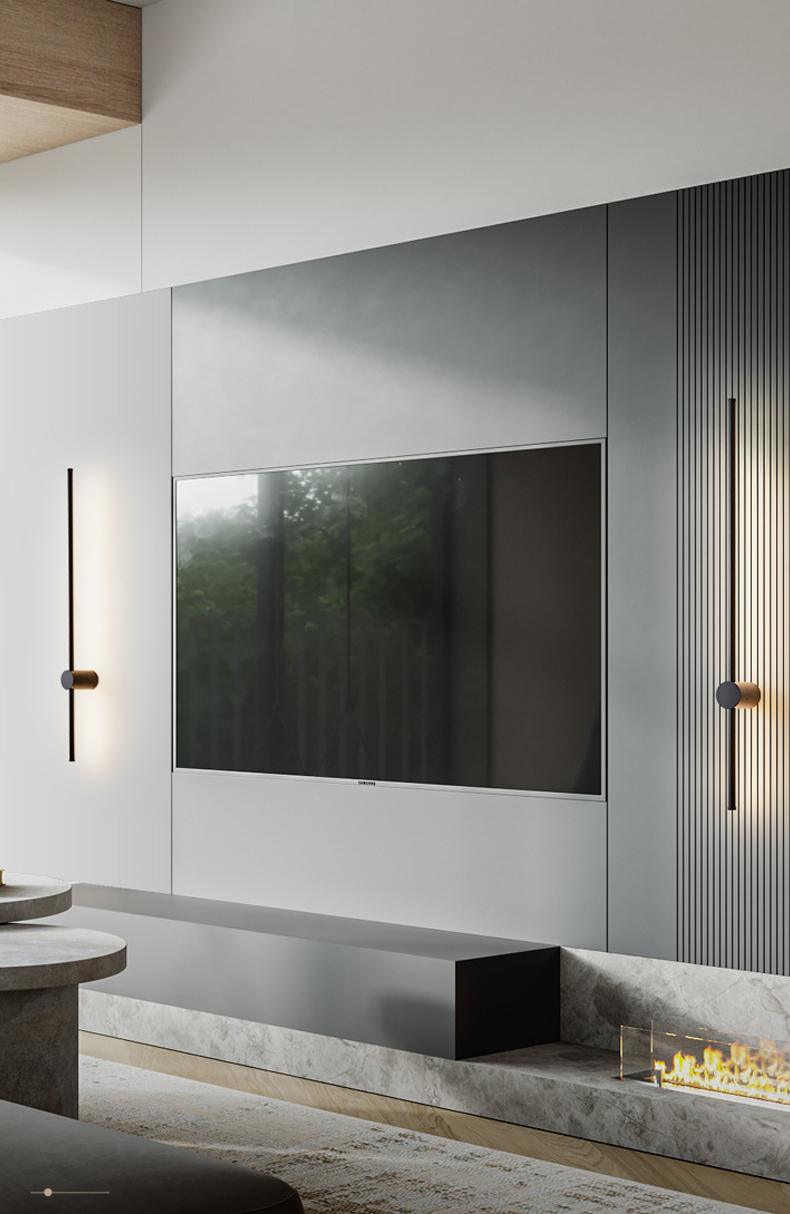 Qfdian Nordic Sleek Linear Wall Lights