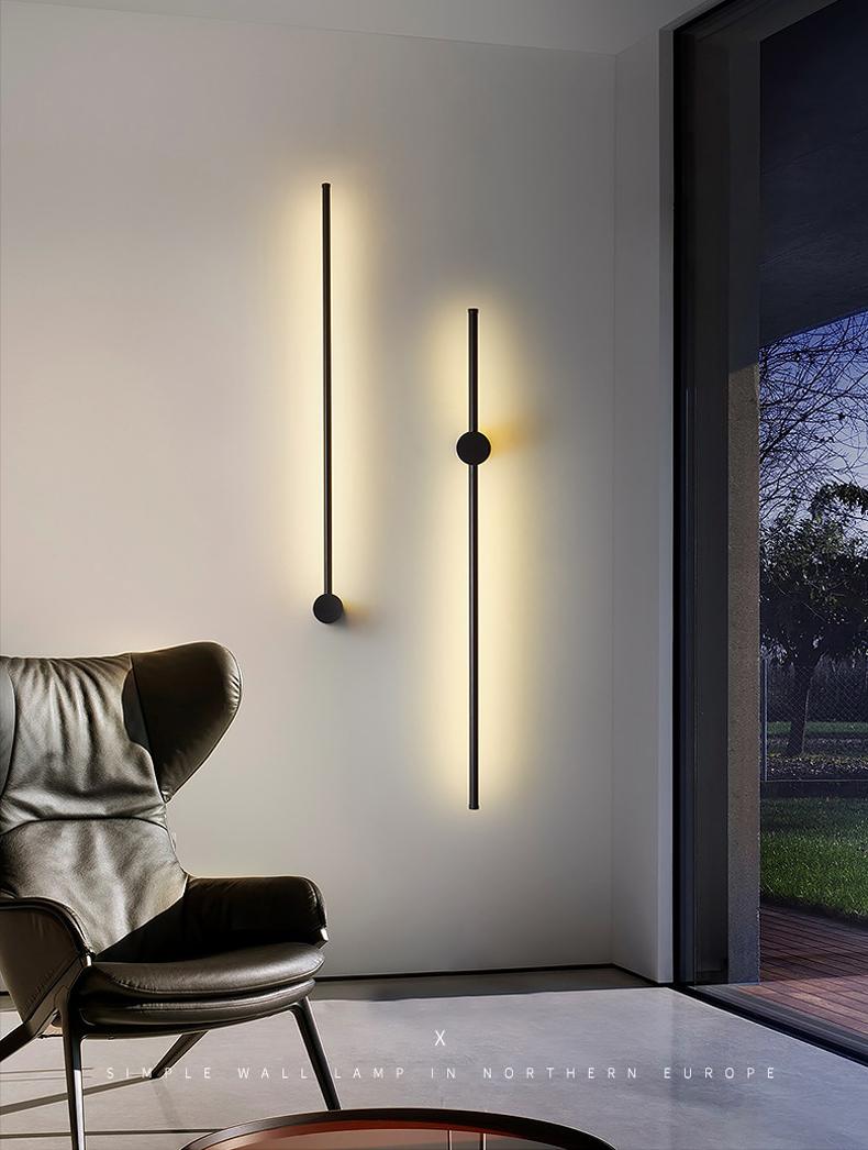 Qfdian Nordic Sleek Linear Wall Lights