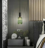 Qfdian Nordic Fluted Glass Pendant Lights