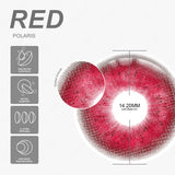 Qfdian Polaris Red 14.2mm 1 Pair | 1 Year