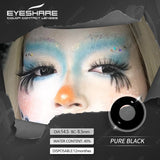 Qfdian Cosplay Pure Black 14.5mm 1 Pair | 1 Year