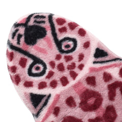 Qfdian Pink Leopard Print Rugs