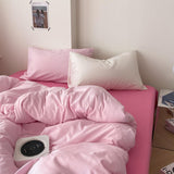 Qfdian Aesthetic Pink Series Bedding Set