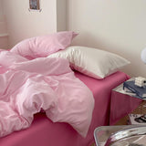 Qfdian Aesthetic Pink Series Bedding Set