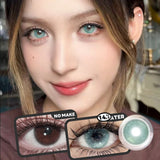 Qfdian 1pair Color Contact Lenses Softlens for Eyes Lenses Cosmetic Eyecontacts
