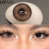 Qfdian  Color Contact Lenses for Eyes Makeup Brown Natural Big Eye Lenses Gray Eye Contact Green Color Lens NEW Cleopatra Series