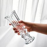 Qfdian  Art Deco Glass Vase Transparent Glass Art Deco Style Vase - Oblong Shape Japanese INS Decor Creative Tabletop Aqua Plant Holder