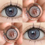 Qfdian 2PCS New Blue Colored Contact Lenses Gray Change the Color the High Quality Beauty Pupil Makeup Eyes Lens Fast Shipping