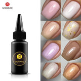 MSHARE 30ml Camouflage Rubber Base Refill 30ml Beige Pink Gel  Color Soak Off Nails Gels Varnish Lacquer UV LED Gel