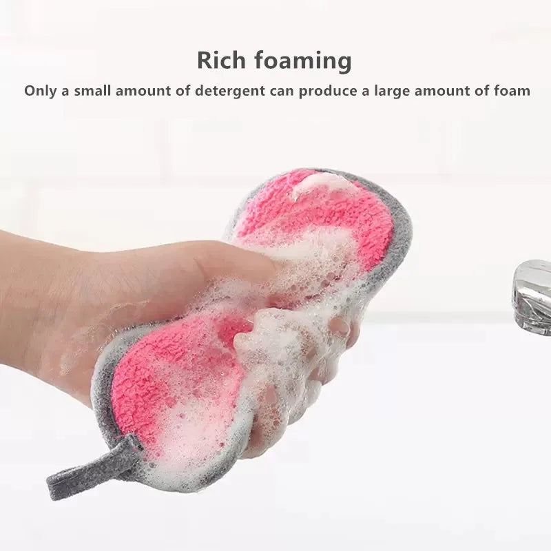 Qfdian Kitchen Cleaning Sponge Double Sided Sponge Scrubber Sponges For Dishwashing Scouring Pad Dish Cloth Kitchen Cleaning Tools