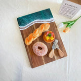 Qfdian  Wood Chopping Board Home Cutting Board High Quality Beach Cheese Board Cutter Charcuterie Kitchen Table Things Christmas Gift