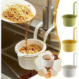 Qfdian  ‌Sink Filter Basket Wall-mounted Sink Draining Basket Household Detachable Kitchen Food Residue Filter Kitchens Accessories