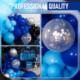 Qfdian  112Pcs Royal Blue Balloon Arch Garland Kit Graduation Decor Boy Birthday Party Ballon Arch Baby Shower Decoration Wedding Globos