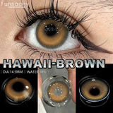 Qfdian  Cosmetics Color Contact Lenses 1pair Brown Color Lens Fashion Lenses Korean Lenses Grow Eye Big Eye Lens Gray Contacts