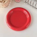 Qfdian  Nordic Creative Ceramic Plate Round Service Plate Steak Western Dishes Dessert Plate Unique Main Course Kitchen Tableware