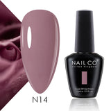 Qfdian  15ml 334 Blue Pink Colors Nail Gel Polish Soak Off UV LED Nail Lacquer Varnish Semi Permanent Nail Art Gel For Nail Art