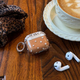 Qfdian  Autumn and winter niche brown leopard print polka dots are suitable for airpods4 protective case airpodspro3 generation