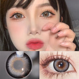 Qfdian 1pair Color Contact Lenses Softlens for Eyes Lenses Cosmetic Eyecontacts with Myopia