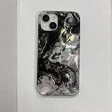 Qfdian Ink black water-ripple cool phone case for iphone 11 15 pro max 14promax 14 13 13pro 15pro 14pro 12pro new arrival funda coque