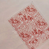 Qfdian 1pcs White 5D Pearl Lace Wave Lines Nail Art Stickers Elegant Exquisite Nail Decoration Decals DIY Self Adhesive Transfer Slider