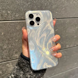 Qfdian Fashion Bling Glitter Starry Butterfly Gradient Case For iPhone 15 Pro Max 14 13 11 12 16 Plus Shockproof Protective Back Cover