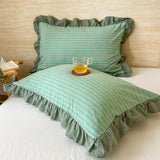 Qfdian  Cotton Lace Pillow Cover One Pair 48x74cm Pillow Core Inner Liner Washable Bedroom Decoration Pillow Case Bedding Accessories