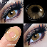 Qfdian  1Pair New Colored Contact Lenses for Eyes Big Black Eye Lens Natural Yearly Cosmetics Beauty Women Men Pupils Fast Ship