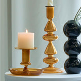 Qfdian Candlestick Holder Taper Candle Holder for Candlestick Dinner Party and Wedding Centerpieces Table Decoration Nordic Home Decor