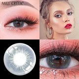 Qfdian Contact Lenses myopia Prescription Lenses With Diopters colored contacts for eyes Cosmetics Beauty Natural Butterfly Color Lens