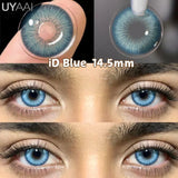 Qfdian  Color Contact Lenses NEW iD Series Beauty Green Lens Makeup Colorcon Fashion Black Eyes Lens Natural Brown Lenses For Eyes