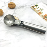 Qfdian Stainless Steel Ice Cream Spoon Multifunctional Cream Spoon Fruit Spoon Round Ball Spoon Ball Digger