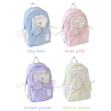 Qfdian Girl's Backpack Student New Fashion Backpacks for Girls Large Capacity School Bag Travel Bag Female Shoulder Bag for High School