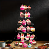 Qfdian  Acrylic 6-layer Cake Rack, Party Small Cake Storage Rack, Home Decoration, Party Decoration, Halloween And Christmas Decoration