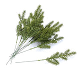 Qfdian  10/15pcs Artificial Plant Christmas Tree Pine Needles New Year party Decor Home Outdoor Garden wall Scrapbook Diy Gift Candy Box