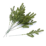 Qfdian 10PCS Artificial Plants Cheaper 2023 Christmas Tree Pine Needles New Year Decorations for Home Scrapbooking Diy Gifts Candy Box