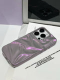 Qfdian  Wrinkle Pattern Suitable For Iphone 16 Pro Max Phone Case 14 15 13 12 Pro All Inclusive Soft Case Anti Fall Protective Cover