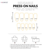 Qfdian  24pcs Valentine's Day Press On Nails  Gradient Red Almond French Style Fake Nails Love Heart 3D Bowknots Designs False Nail