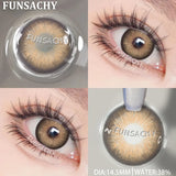 Qfdian  New Colorful Contact Lenses for Eyes 1 Pair Natural Fashion Contact Lenses Blue Gray Eyes Lens Yearly Cosmetics Pupils