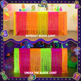 Qfdian  Dark Night Party Supplies Neon Fluorescent Party Decorations