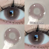 Qfdian  2pcs Cyberpunk Blue Contact Lenses for Eyes Fashion Color Pupils Beauty Eye Color lenses Natural Gray Lens Myopia Lenses