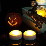 Qfdian  3 Pack Halloween Pumpkin Lights Battery Operated Flameless LED Lights with Remote/Timer Jack-O-Lantern Outdoor Pumpkin Decorati