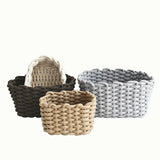 Qfdian  Woven Basket Cotton Rope Storage  Sundries Clothing Cosmetic Organizer Book Toy Desktop Storages Nordic Style Home Decor