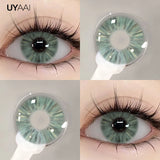 Qfdian  1 Pair Cleopatra Pupils Lens Yearly  For Eyes Blue Green Contact LensNatural Len Colorcon High Quality Lense