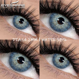 Qfdian Color Contact Lenses for Eyes 2pcs Blue Eye Lenses Green Lenses Beautiful Pupil Yearly Makeup Cosmetic Eye Contact Lens