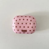 Qfdian   Pink coffee five-pointed star suitable for Apple airpods4 earphone protective case, new airpodspro2 protective case pro2