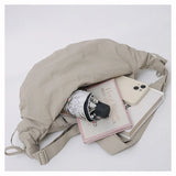 Qfdian Nylon Vintage Women Trendy Shoulder Bag Grunge Fashion Casual All Match Handbags Y2k Aesthetic Simple Office Lady Crossbody Bags